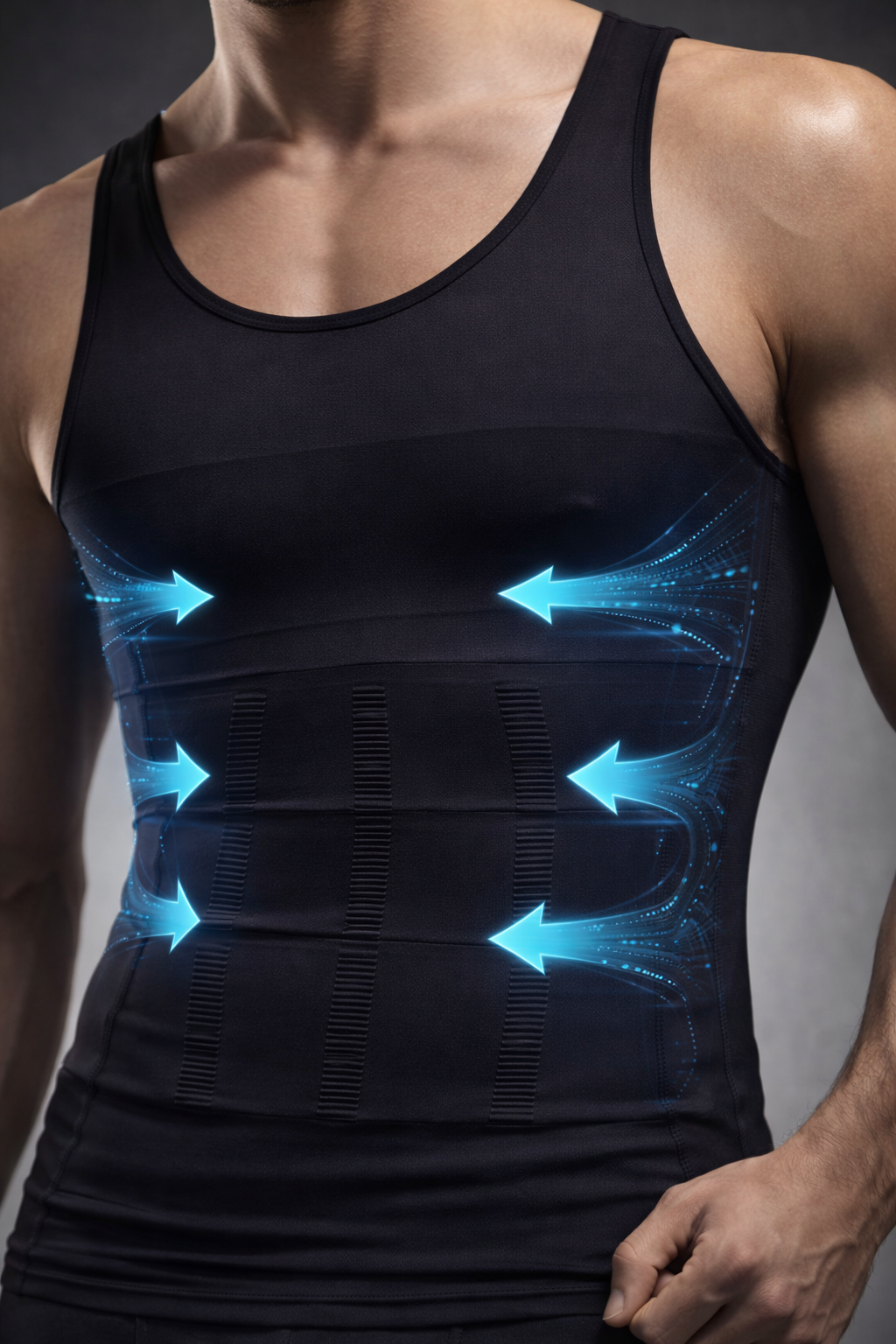 Novrica Men's Elite Şekillendirici ve Toparlayıcı Korse Atlet