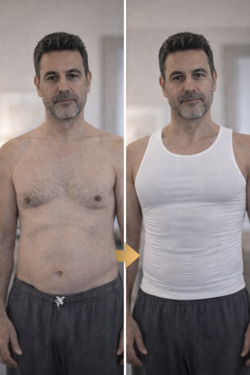 Novrica Men's Elite Şekillendirici ve Toparlayıcı Korse Atlet